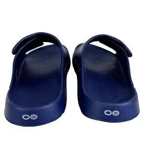 OOFOS OOahh Sport Flex Sandals One Strap Slip On Navy Blue Mens 7 Womens 9 Men main image 4